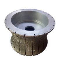 electroplated diamond stone edge profiling wheel